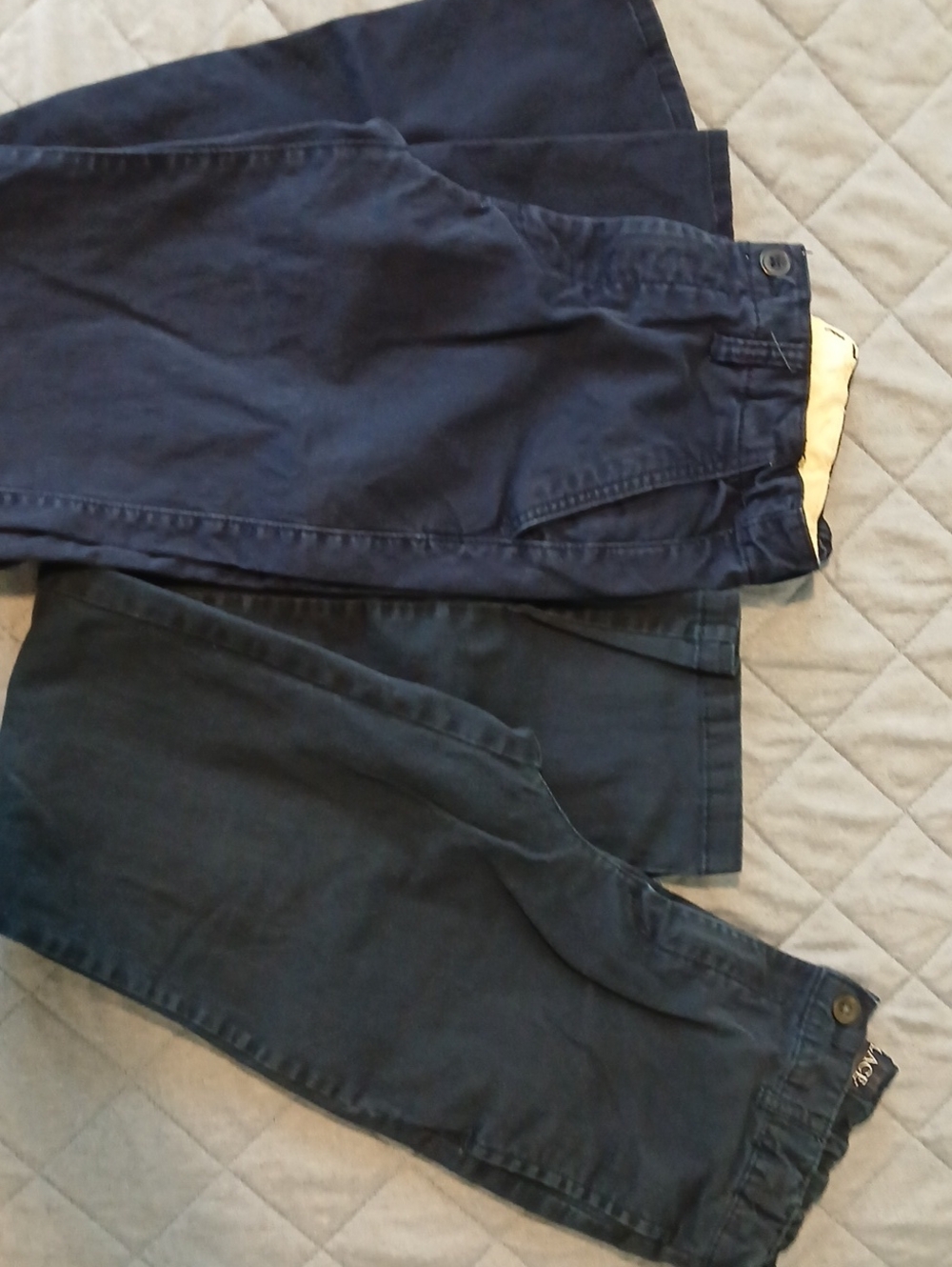 Old Navy and GAP Kids Slim Uniform Pants in Dark Blue